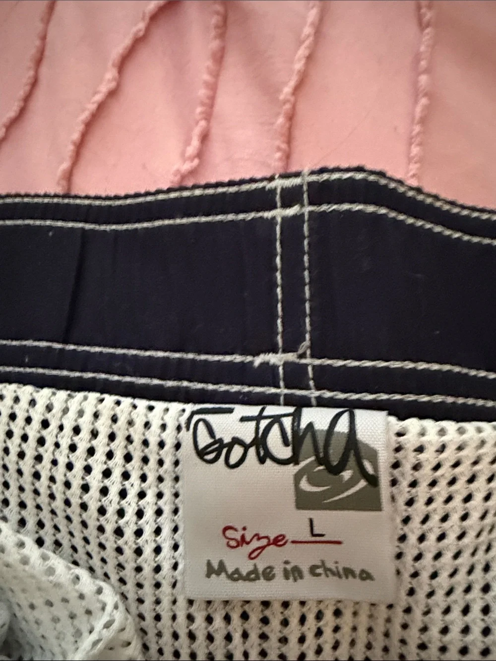 Gotcha Men's Navy & Red Swim Trunks